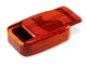 Opened View of a 3" Med Wide Padauk with laser engraved image of Cat Memories