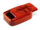 Opened View of a 3" Med Wide Padauk with laser engraved image of To Life