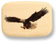 Top View of a 3" Med Wide Aspen with color printed image of Eagle Flight