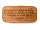 Top VIew of a 4" Med Wide Cherry with laser engraved image of Quote -Thomas Carlyle