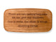 Top VIew of a 4" Med Wide Cherry with laser engraved image of Quote -Hodding Carter