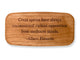 Top VIew of a 4" Med Wide Cherry with laser engraved image of Quote -Albert Einstein