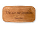 Top VIew of a 4" Med Wide Cherry with laser engraved image of Quote -Jimmie Davis