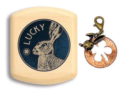 Open View of a Treasure Box with color printed image of Lucky Rabbit