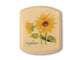 Closed View of a Treasure Box with color printed image of Includes Sunflower Magnet