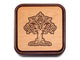 Top View of a Terra Photo Flip-Top with laser engraved image of Celtic Tree